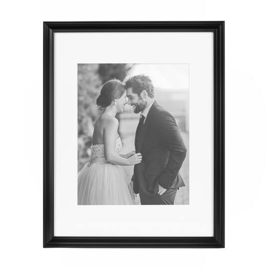 Kate and Laurel 11" x 14" Adlynn Photo Frame 8" x 10" with Mat